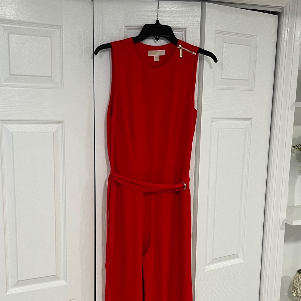 Michael Kors Vibrant Red/Orange Jumpsuit